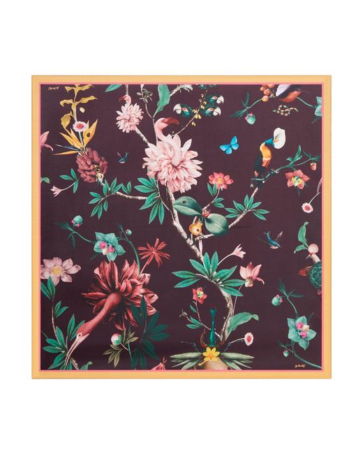 LaDoubleJ Blue Silk Scarf With Print