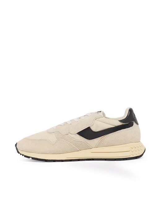 Autry White Reelwind Suede And Mesh Sneakers for men