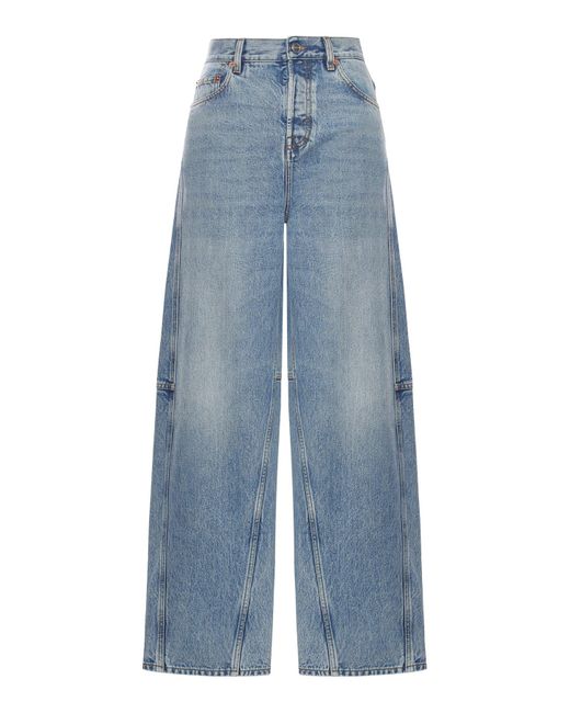 Gucci Blue Balloon Denim Pant With Petite Fit