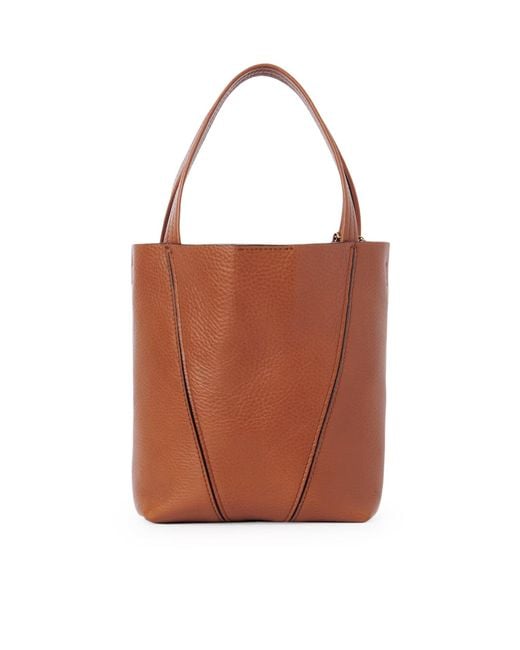 Chloé Brown Chloã Spin Small Tote Bag