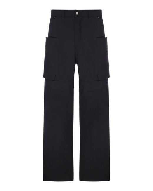 Rick Owens Blue Stefan Cargo Pants for men