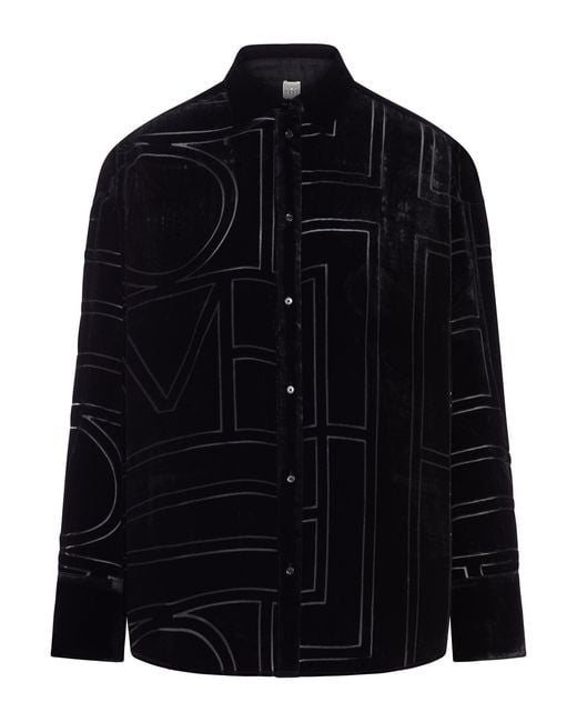 Totême Blue Oversized Devorã Shirt