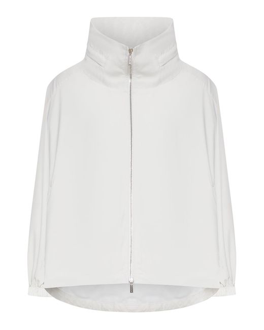 Moorer White Lehua Jacket In Technical Fabric