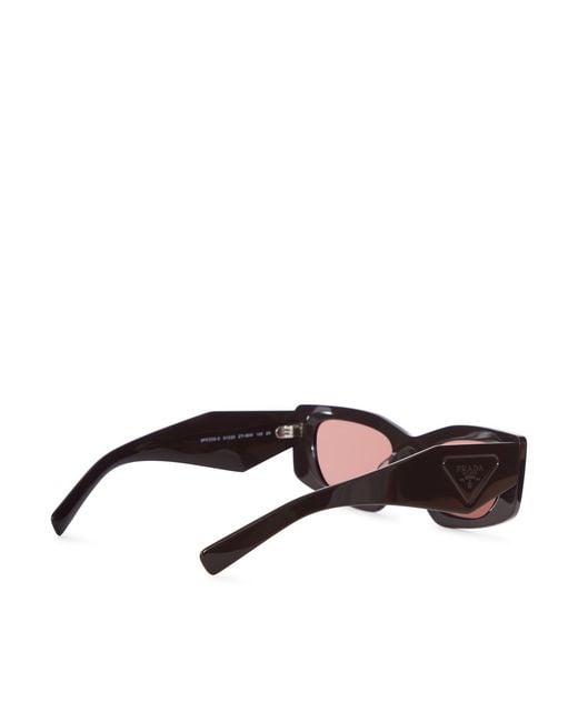 Prada Brown Sunglasses With Triangle Logo