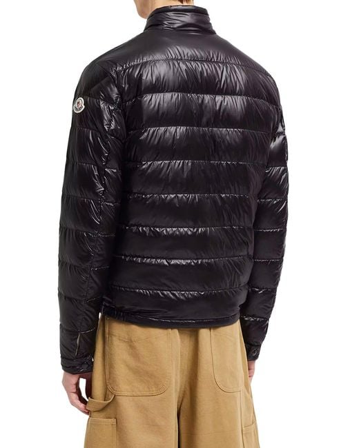 Moncler Black Acorus Short Down Jacket for men