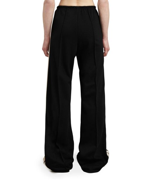 Pantaloni sportivi con righe laterali di Palm Angels in Black