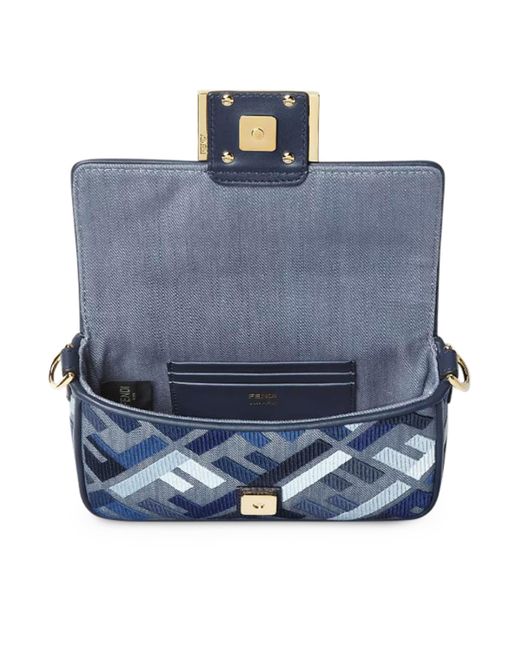 Fendi Blue Bag Baguette Mini