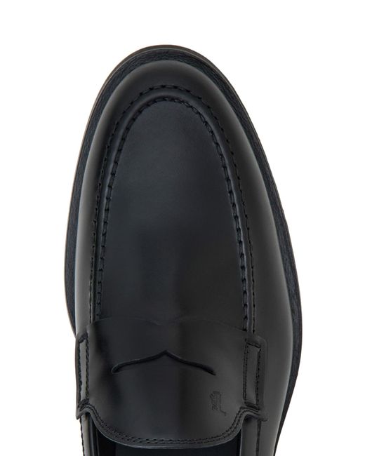Tod's Black Loafers Shoes for men