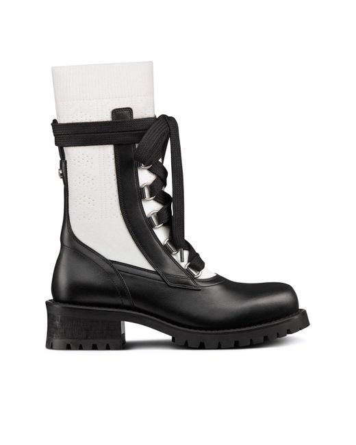 Dior Black Diorland Lace-up Boot