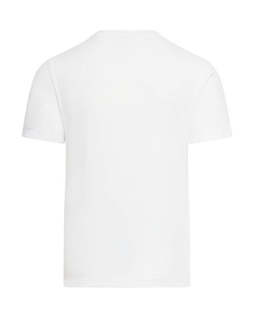 Transit White Cotton T-shirt for men