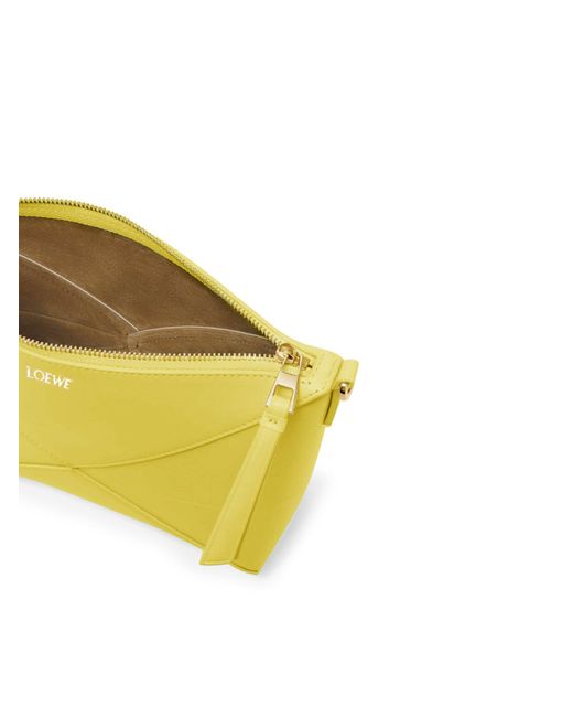 Loewe Yellow Puzzle Fold Pouch