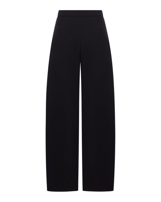 Alaïa Blue High-Waisted Rounded Trousers