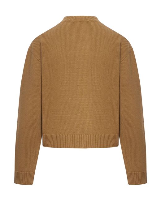 Gucci Metallic Wool Sweater With Intarsia