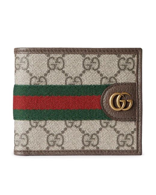 Gucci Gray Ophidia Bi-Fold Wallet for men