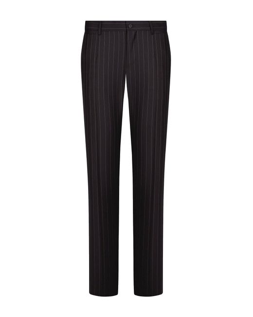 Dolce & Gabbana Black Regular & Straight Leg Pants for men