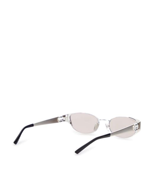Gucci Natural Tone Oval Sunglasses