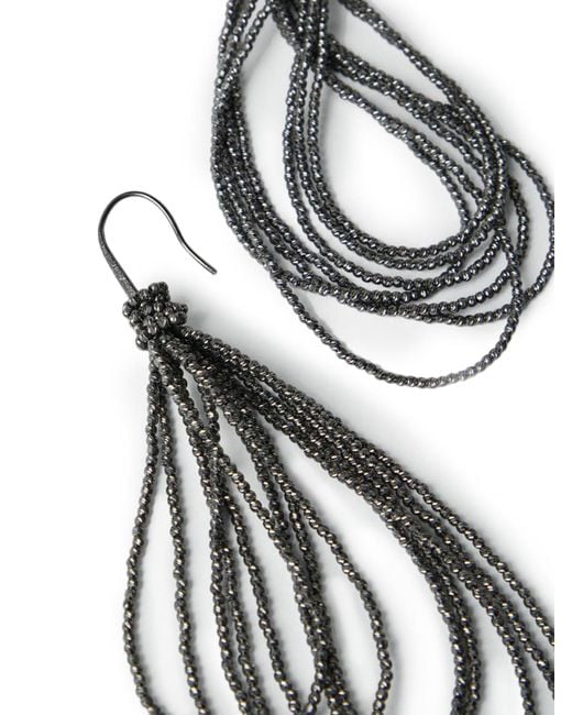 Brunello Cucinelli Black Earrings Jewellery