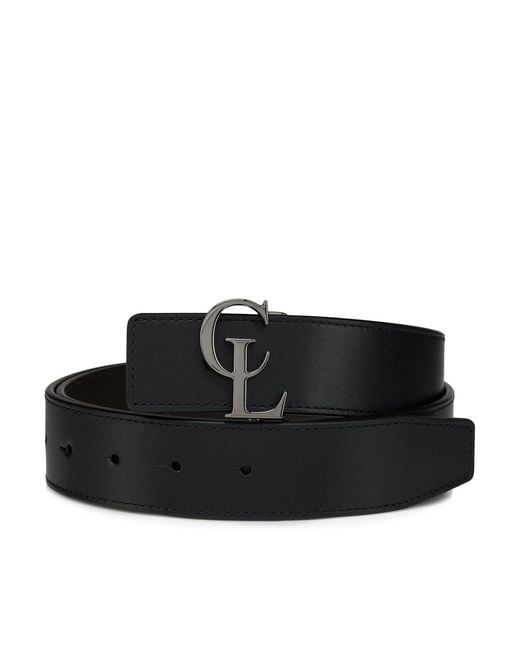 Christian Louboutin Black Reversible Belt Cl 35Mm for men