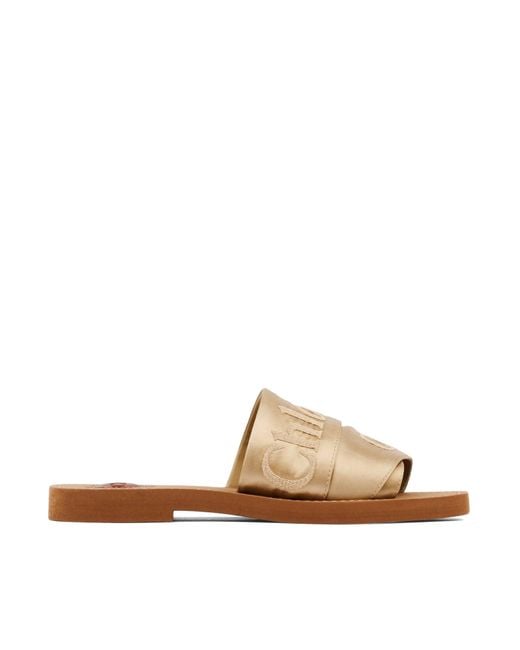 Chloé White Woody Mule