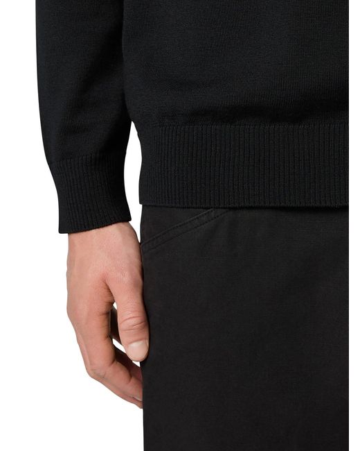 Stone Island Blue Compass Logo Turtleneck Sweater for men