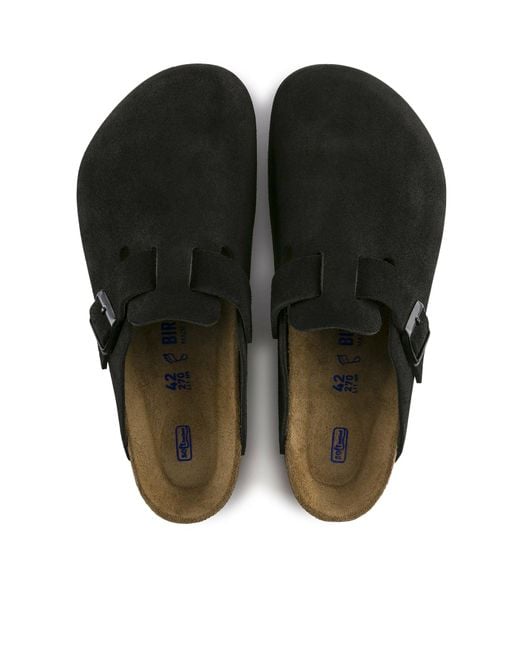 Birkenstock Black Boston Soft Footboard