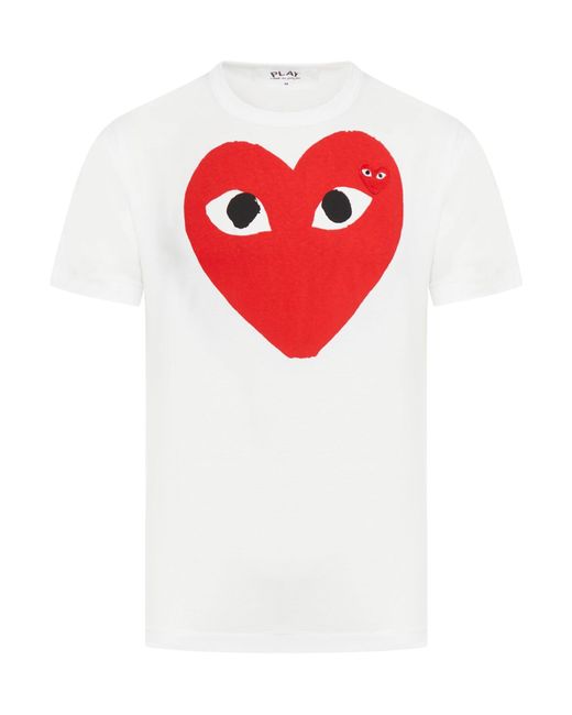 COMME DES GARÇONS PLAY Red Heart Logo T-shirt for men