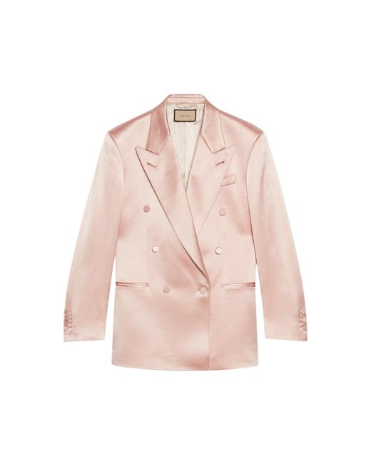 Gucci Pink Silk Duchesse Jacket