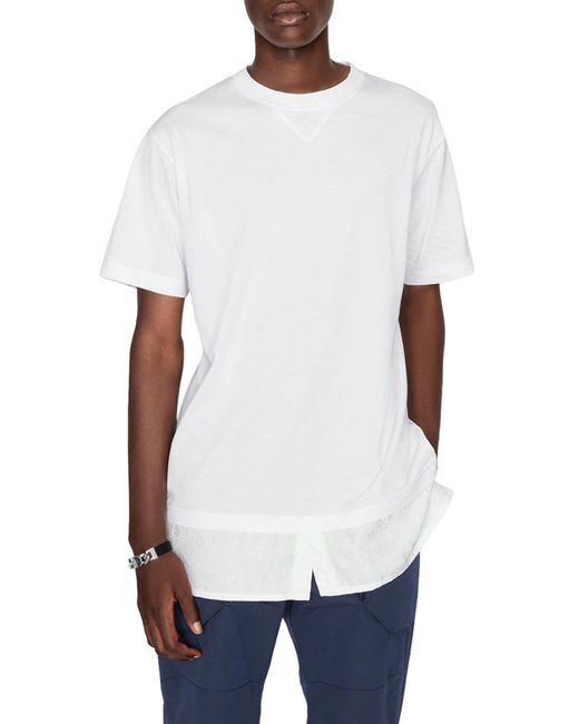 Dior White Oversized Dior Oblique T-shirt for men