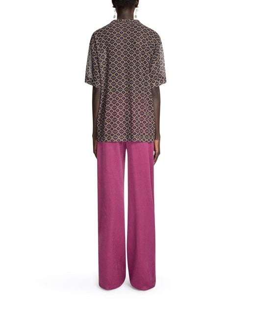 Dries Van Noten Gray Oversized Transparent T-Shirt