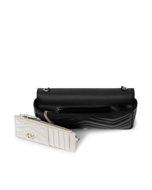 Gucci Black Gg Marmont Small Shoulder Bag