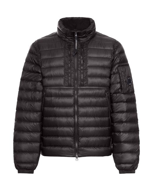 C P Company Black Dd-shell Bomber Jacket for men