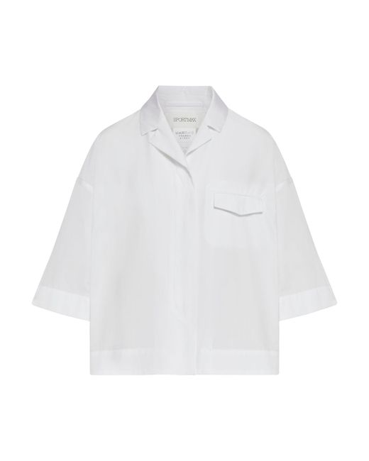 Camicia in cotone di Sportmax in White