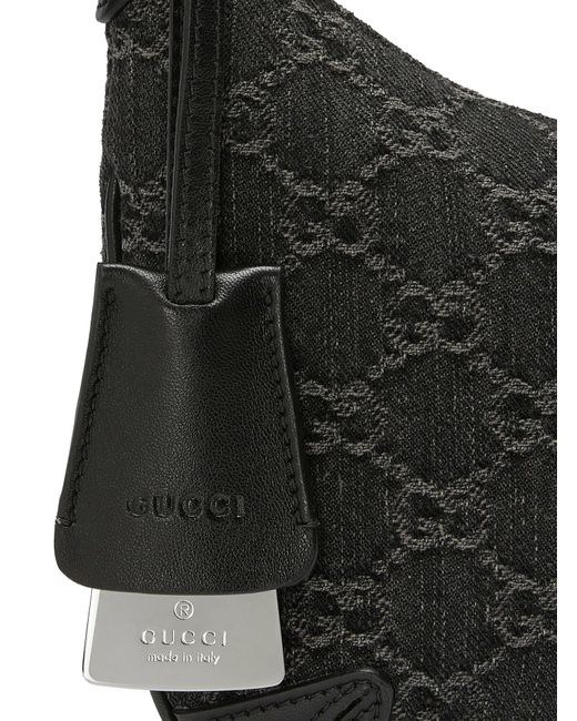 Gucci Black Horsebit Shoulder Bag Small Thin Size