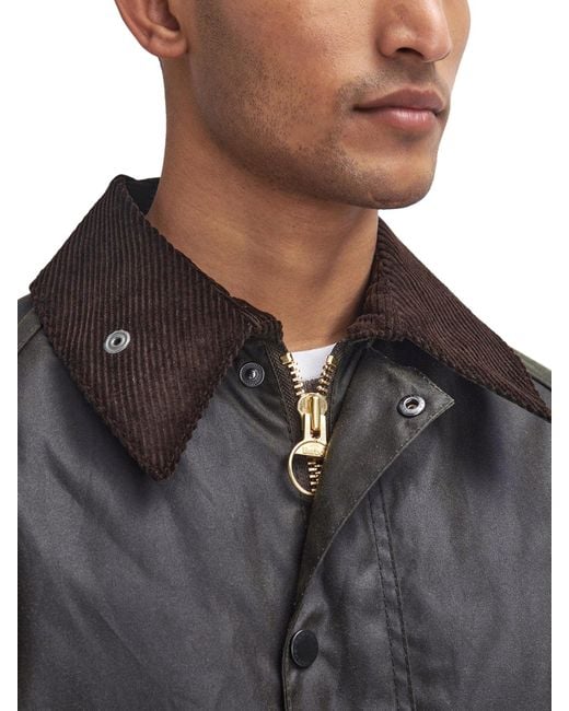 Barbour Black Bedale Waxed Jacket for men