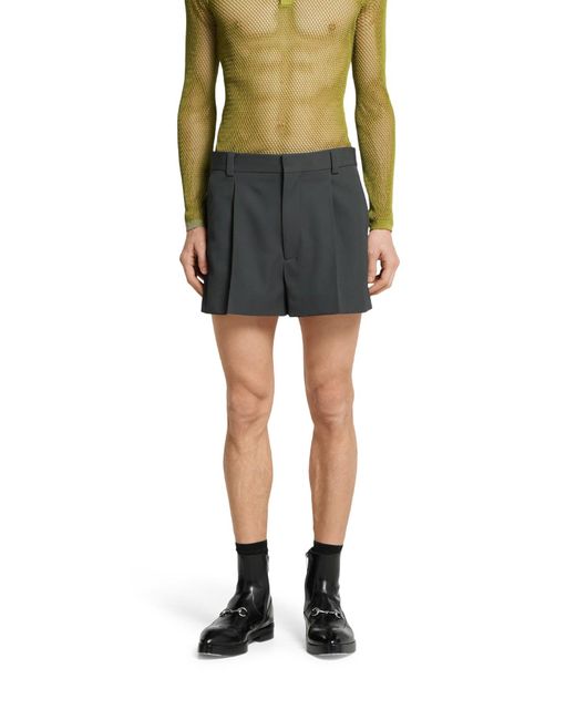 Shorts in twill di Gucci in Black da Uomo