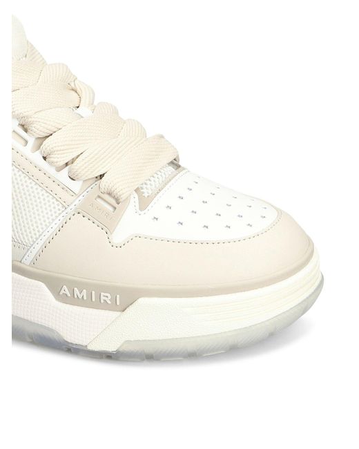 Amiri White Ma1 Sneakers In Leather And Fabric for men
