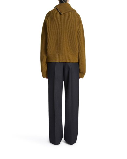 Dries Van Noten Blue Tailored Wool Trousers