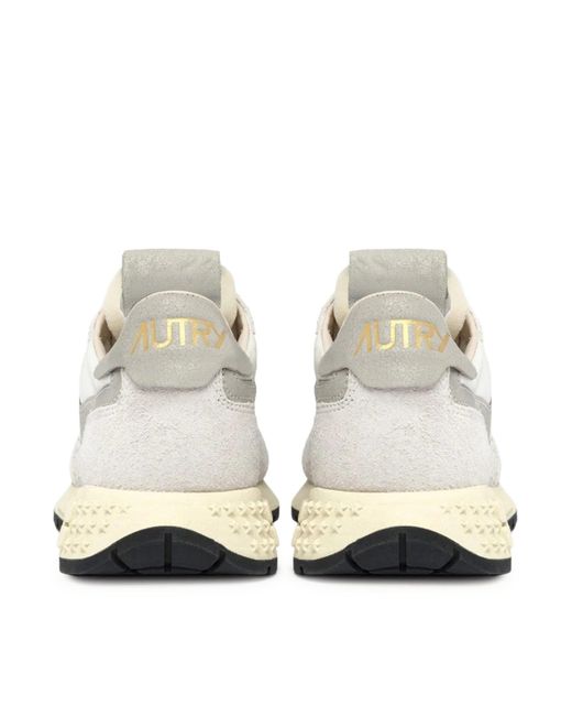 Autry White Sneakers Reelwind Low for men