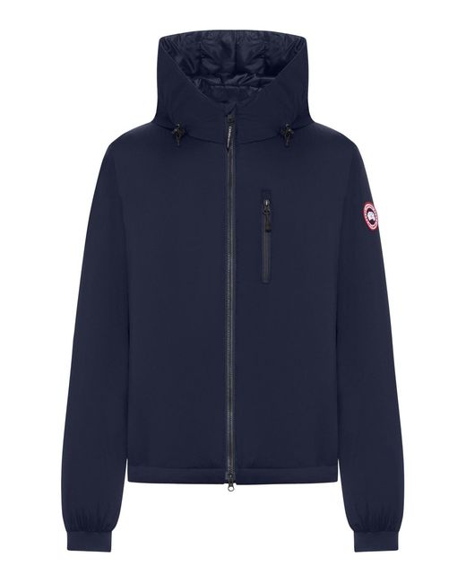 Canada Goose Blue Lodge Hooded Jacket for men