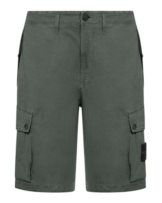 Stone Island Gray Bermuda Shorts for men