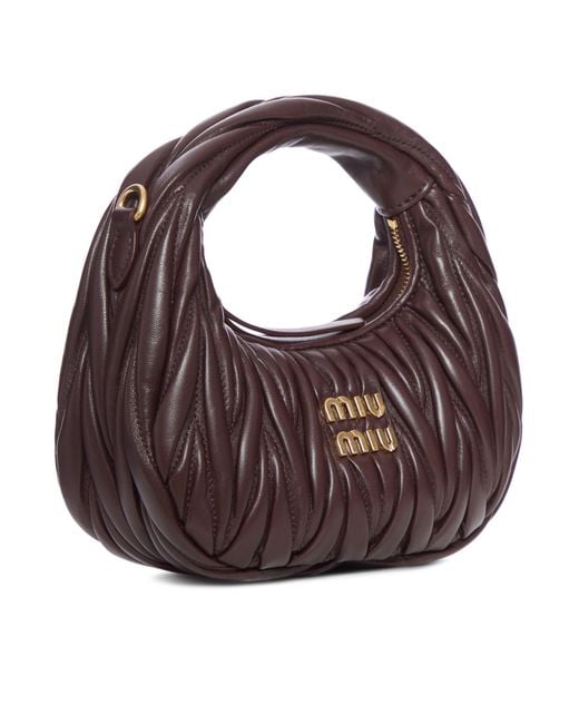 Sac à Main Hobo Miu Miu En Cuir Blanc - Neuf Avec étiquettes, Style Main Bag Femme