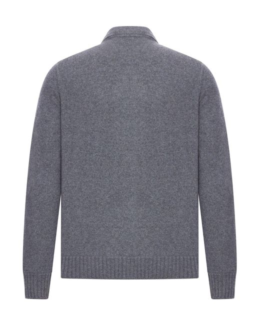 Nome G Gray Cashmere Jacket With Zip for men