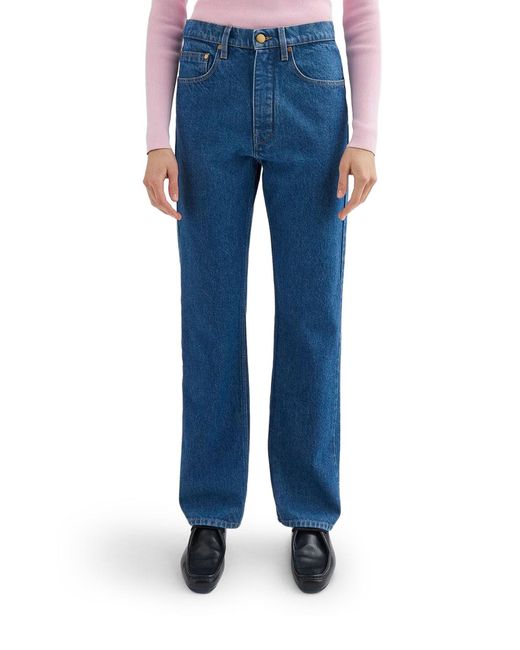 Jil Sander Blue Regular-Fit Flare Jeans