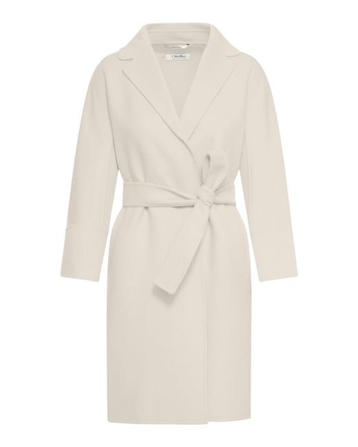 Max Mara White Smaxmara Arona Short Coat