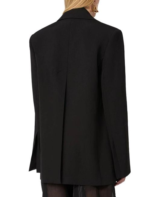 Sportmax Black Double Collar Blazer