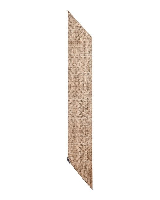 Giorgio Armani White Silk Scarf With Print for men