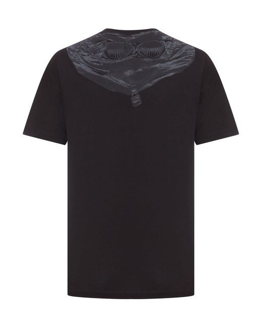 C P Company Black Short-Sleeved T-Shirt With Print for men