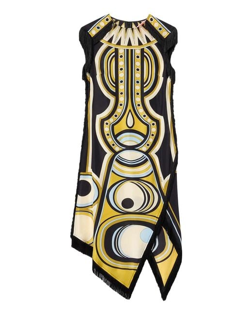 LaDoubleJ White Asymmetric Dress With Fringes