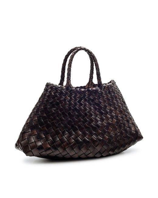 Dragon Diffusion Black Santa Croce Small Leather Bag