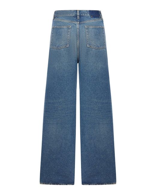 Golden Goose Deluxe Brand Blue Deluxe Brand Wide Leg Five-Pocket Jeans
